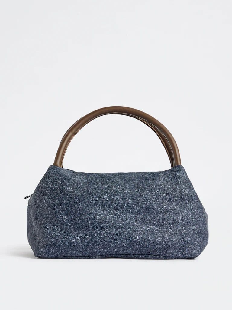 Westside Home Dark Blue Solid Lunch Bag