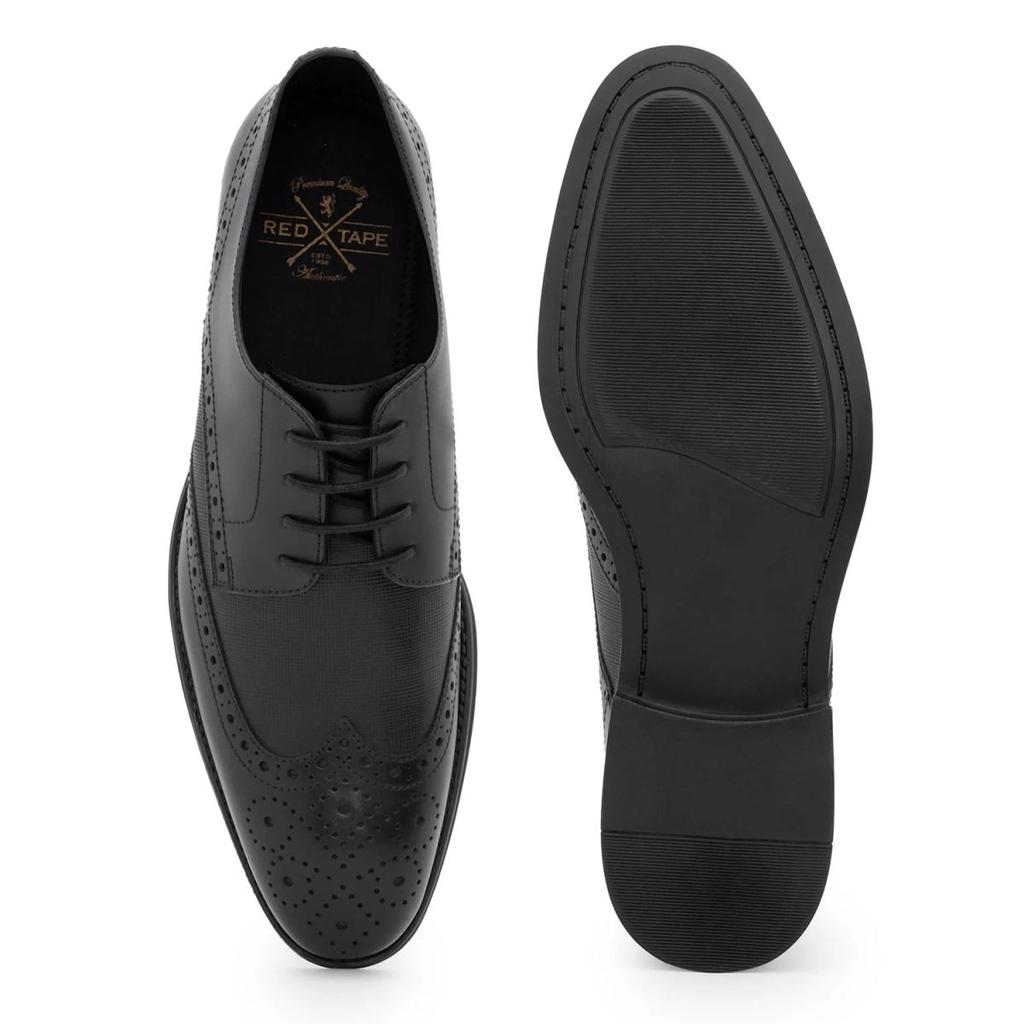 Derby Shoes for Men in Black | Formal Leather Shoes — photo 5