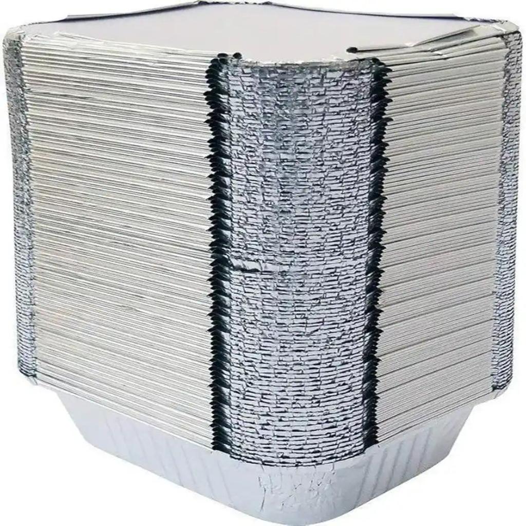 Naturepac Foil Container + Lid | 450 ml | Sturdy & Practical