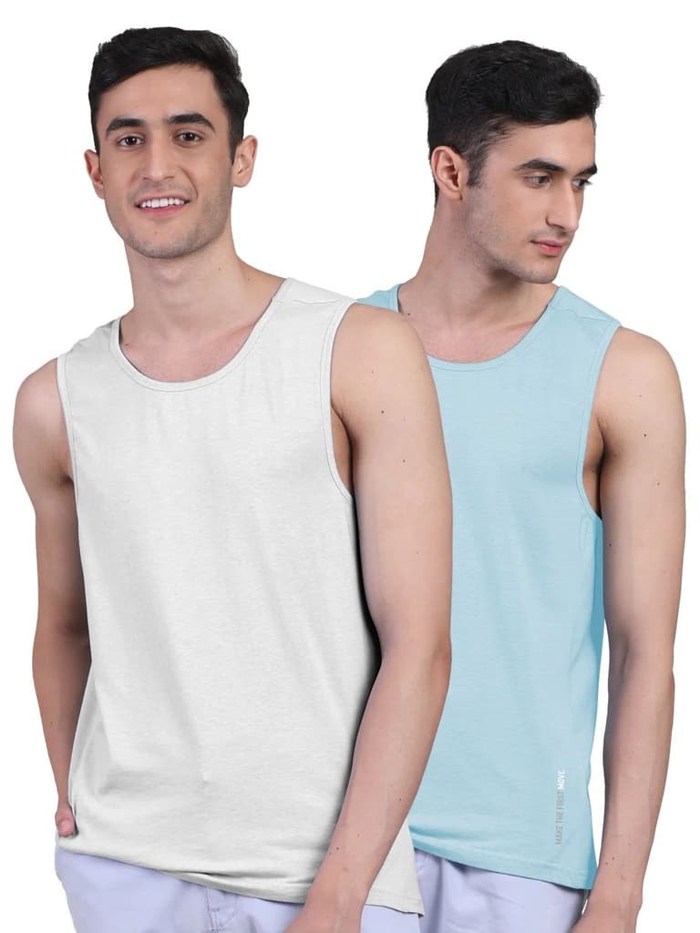 Twin Skin Organic Bamboo Vest - Active Fit (Pack of 2) — photo 14