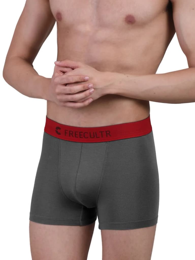 Luxury Limited Edition - Men's Anti-Bacterial Micro Modal Trunk (Pack of 1) — Grey / S
