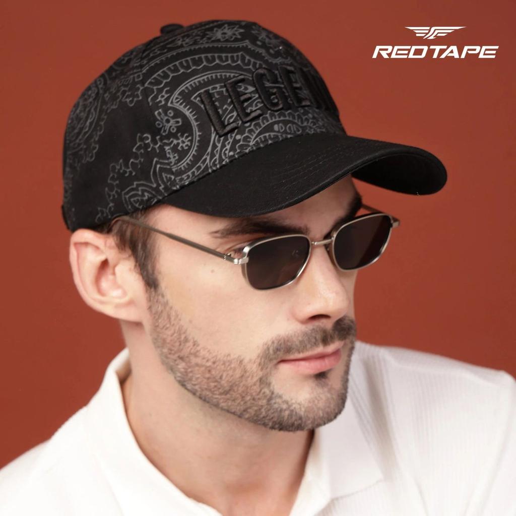 Unisex Black Solid Cotton Twill Baseball Cap with Adjustable Strap — photo 5
