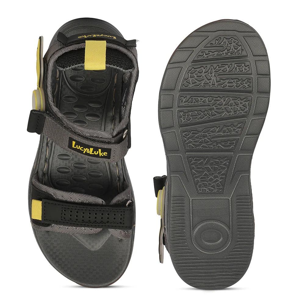 Lucy & Luke WINGS-1 Dynamo Grey Casual Flat Sandal for Kids by Liberty — photo 3