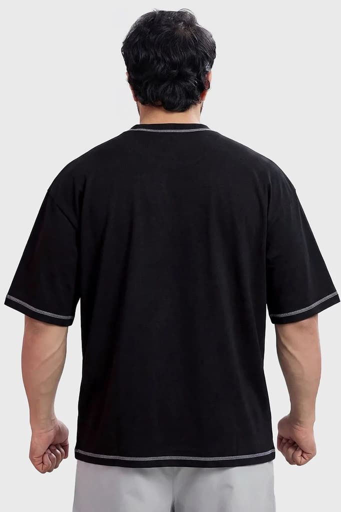 Primal Code Oversized T-shirt Black — photo 6
