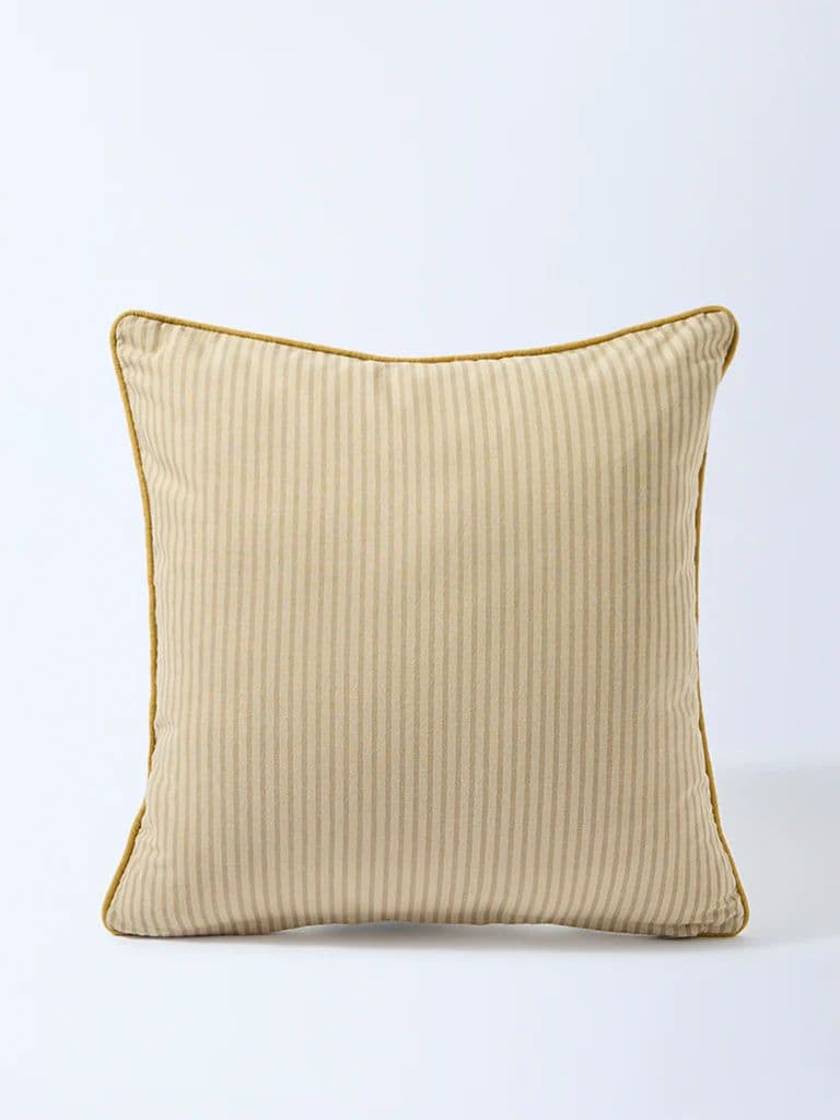Westside Home Yellow Sunflower Embroidered Cushion Cover — photo 2