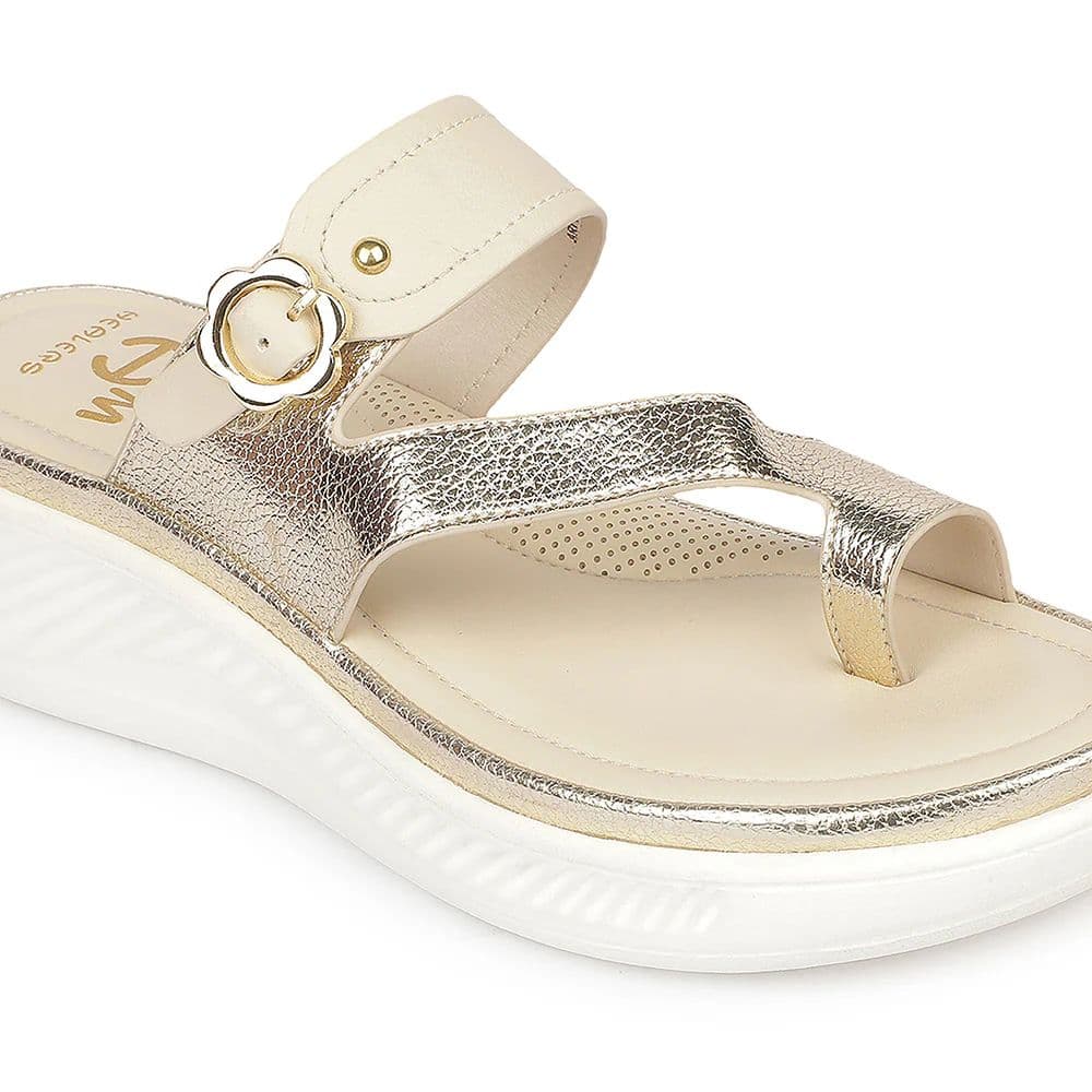 Healers GFL-8 Beige Casual Everyday Comfort Slip on Slippers for women By Liberty — photo 5