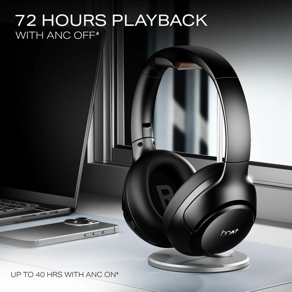 boAt Rockerz 551 ANC Pro | Wireless Headphone with 42dB Hybrid Adaptive ANC, 72 Hours Playtime, Dual Mics with ENx™ Tech — photo 8