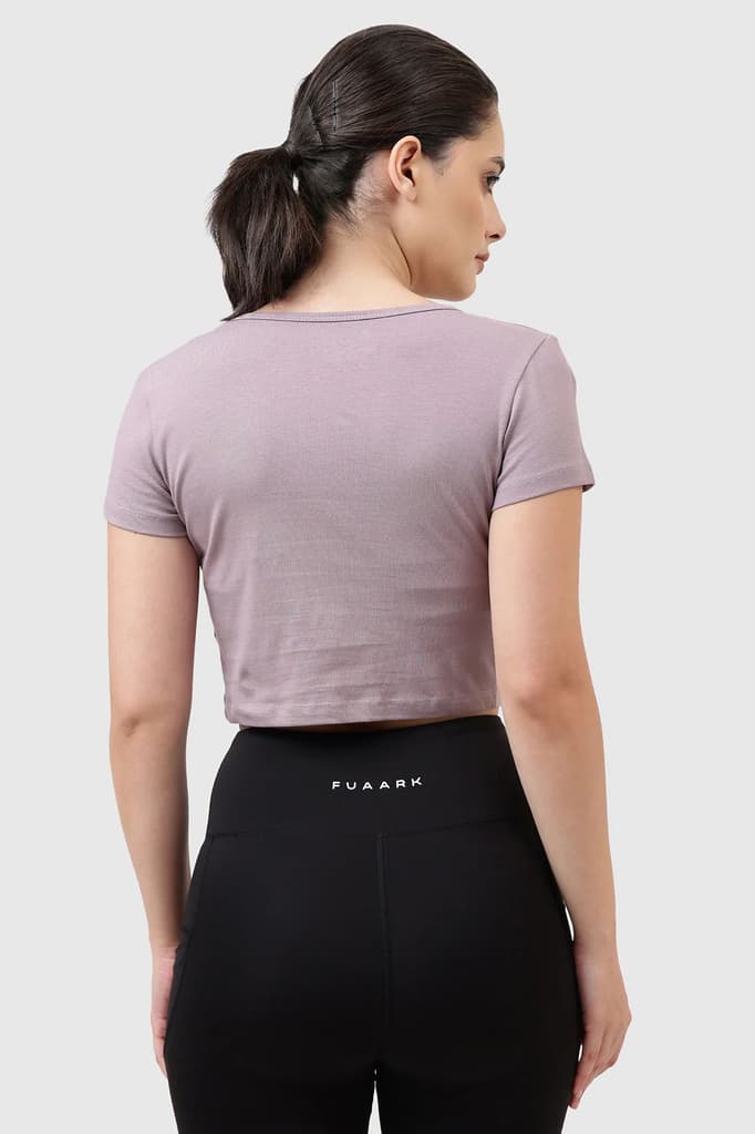 Peak Crop Top Mauve — photo 6
