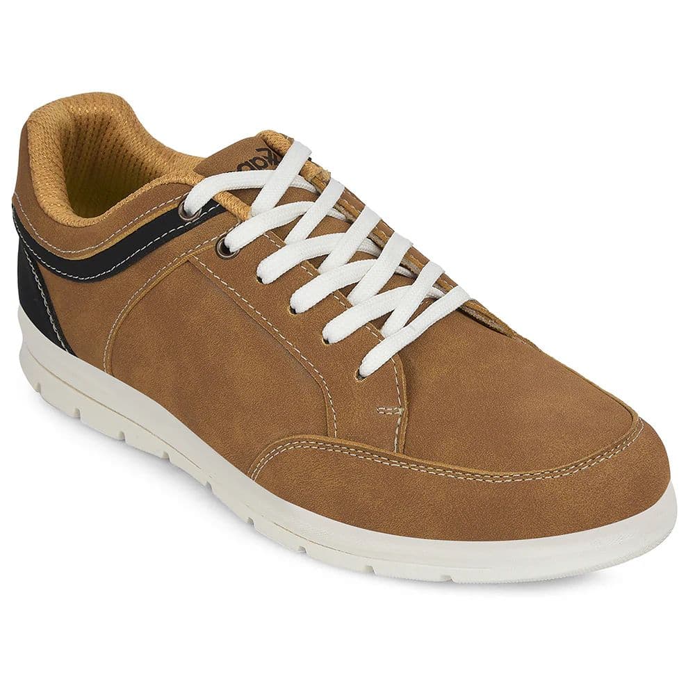 Leap7x Camel Casual Lacing Sneakers For Men FRINKS-1E By Liberty — 6/40 / Camel