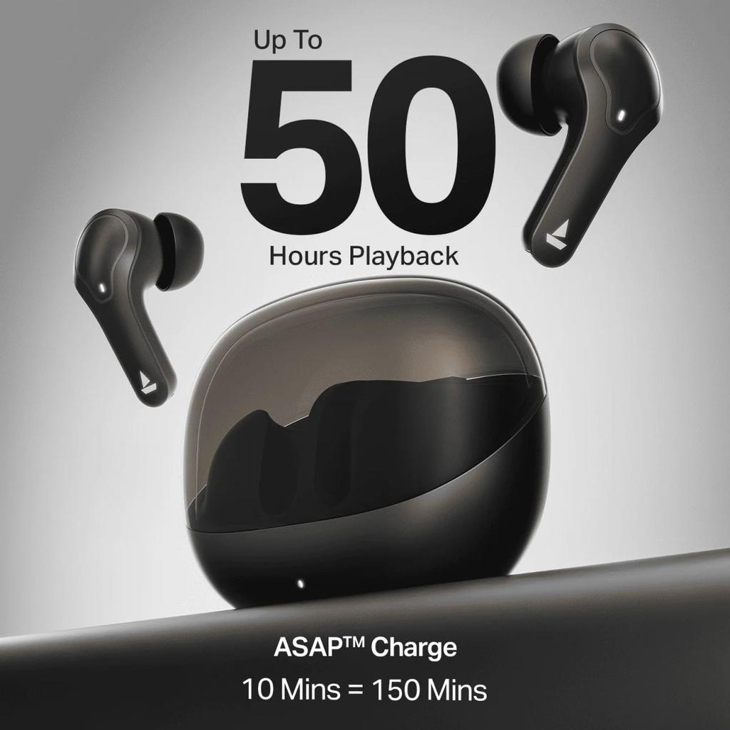 boAt Airdopes Plus 311 | Wireless Earbuds with 50 Hours Playback, Dual Mics with ENx™ Technology, BEAST™ Mode, ASAP™ Charge — photo 7