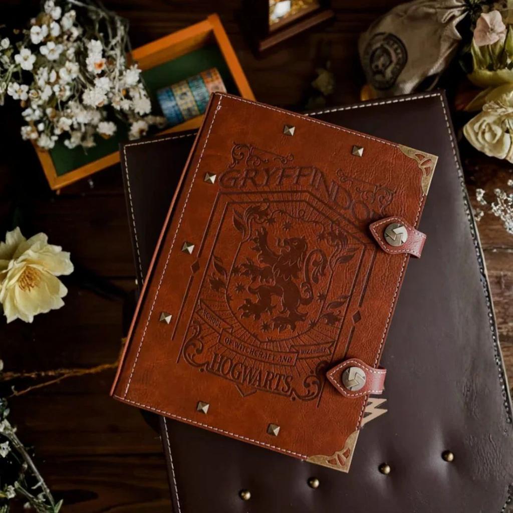 Hogwarts House PU Leather Binder Notebook – A5 Size — Gryffindor Cover