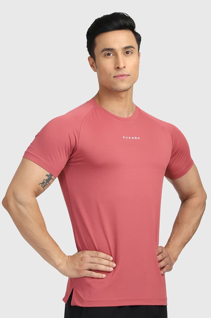 Sleek T-shirt Deep Red — S