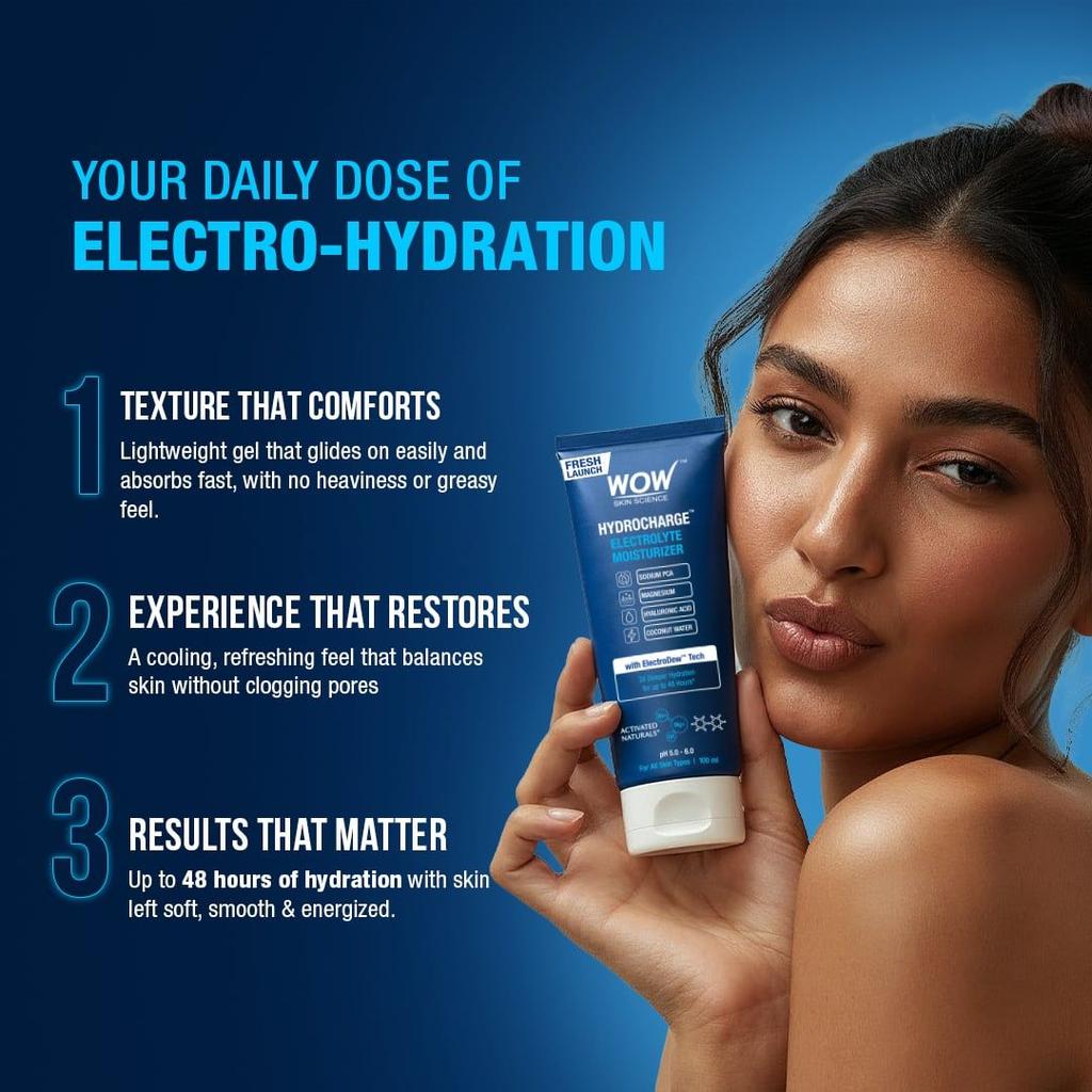 Hydrocharge Electrolyte Moisturizer Lightweight Deep Hydration