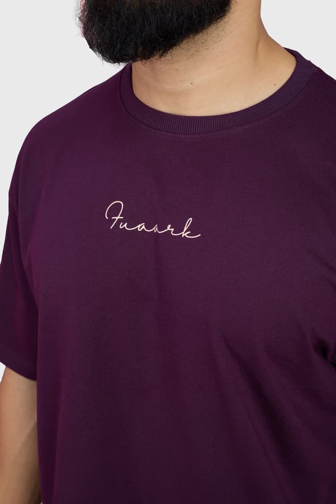 Weekend Oversized T-shirt Plum — photo 4