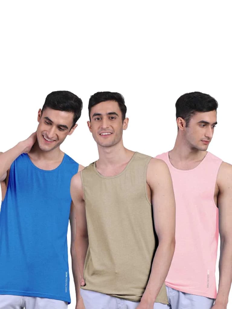 Twin Skin Organic Bamboo Vest - Active Fit (Pack of 3) — photo 2