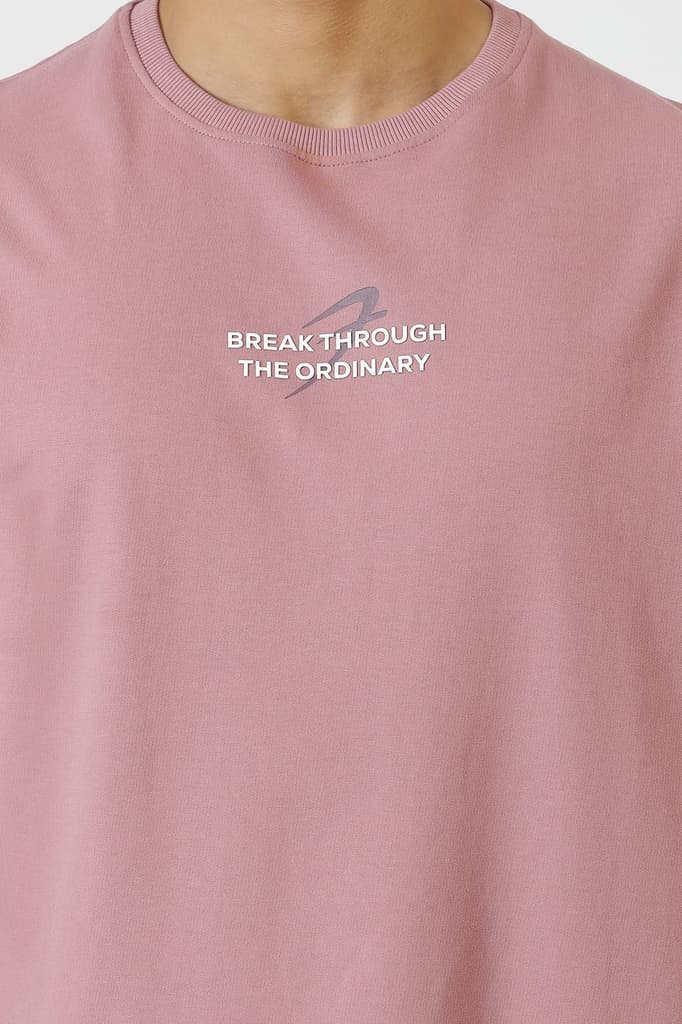 Break Through Oversized T-shirt Dusk Pink — photo 3