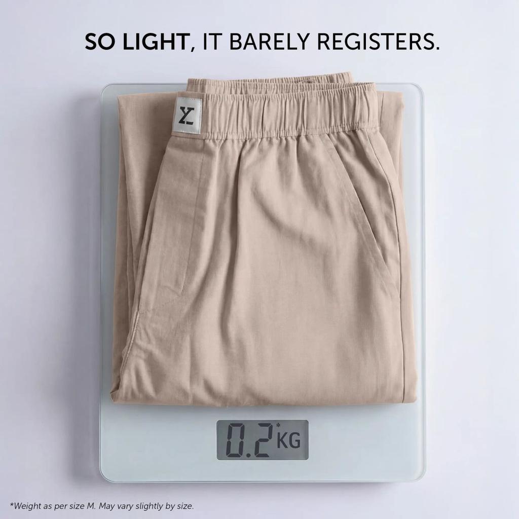 Ultra-Breathable Cotton Chambray Pyjamas - Taupe Grey — photo 7