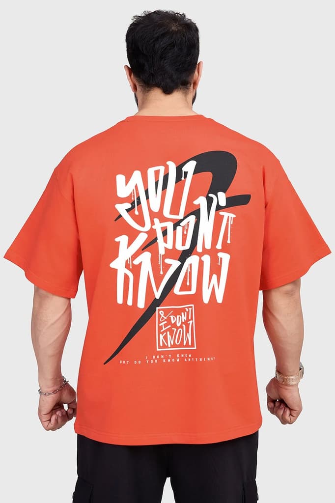 Dapper Oversized T-shirt Orange — XS