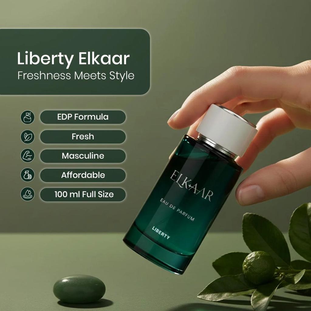 Liberty Luxury Elkaar Pour Homme Perfume For Men (100ml), Eau De Parfum (EDP), Long Lasting Smell — photo 7