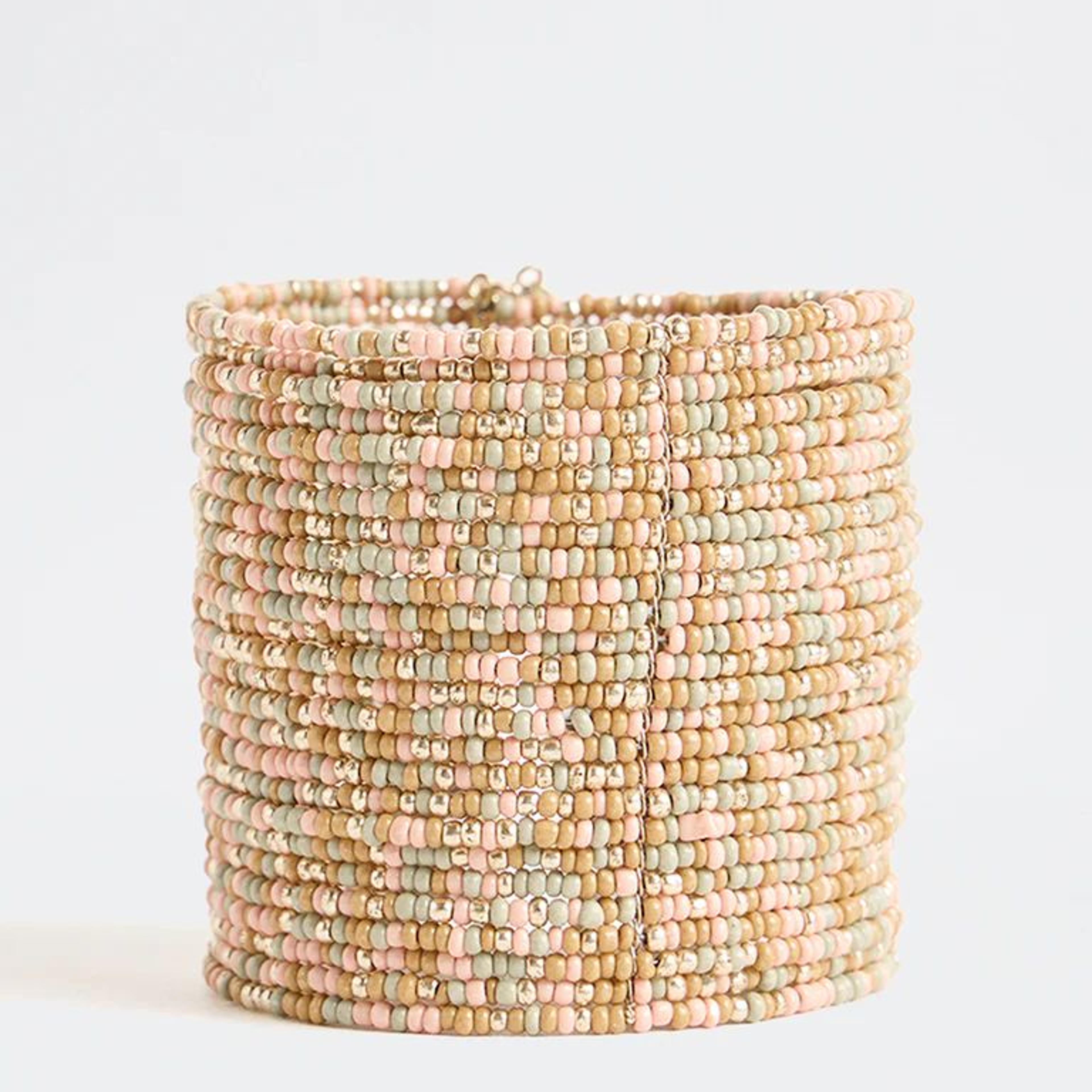 Westside Accessories Multi Color Beaded Cuff