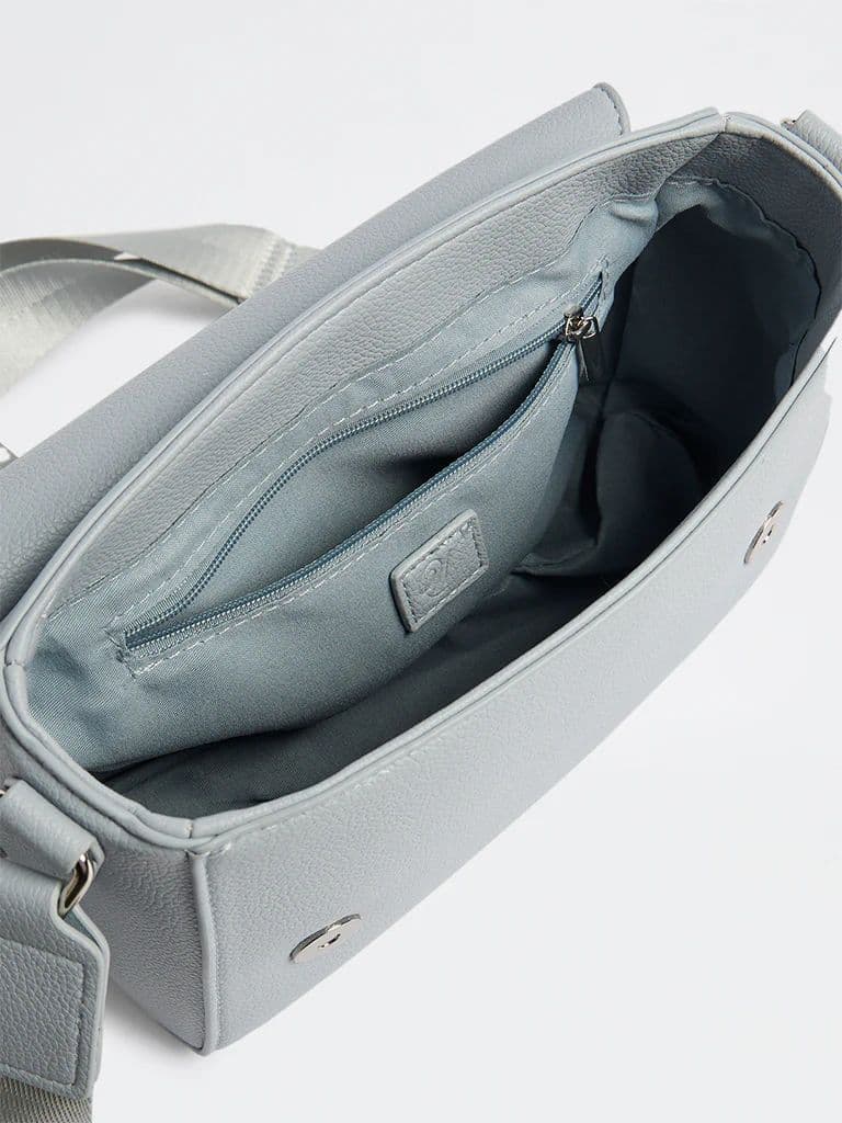 Westside Blue Embossed Sling Bag — photo 4