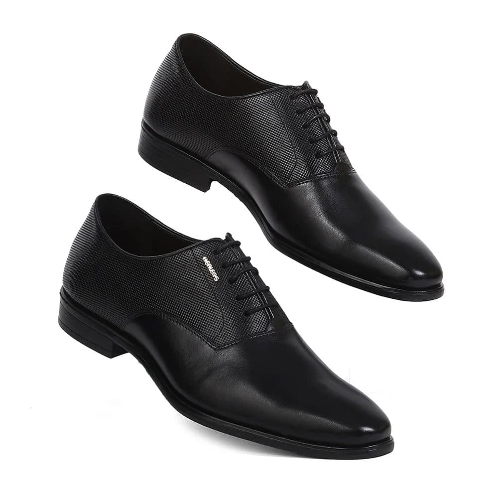 Healers LRF-6 Black Formal Lacing Oxford Shoes for Men by Liberty — photo 7