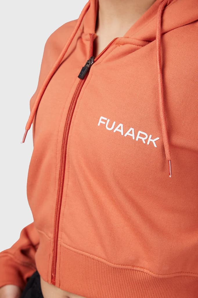 Signature Oversized Cropped Jacket Orange — photo 3