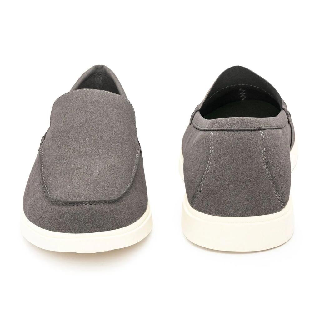 Vegan Loafer Shoes for Men in Grey| Low-Cut Formal Dress Shoes. — photo 4