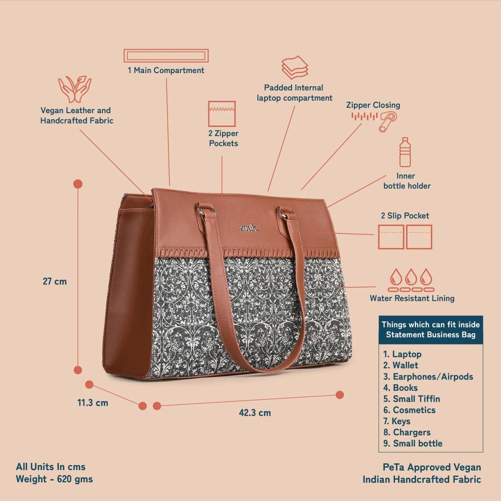 Lattice Lace Statement Business Bag & Lattice Lace Classic Zipper Wallet CFC Combo — photo 3