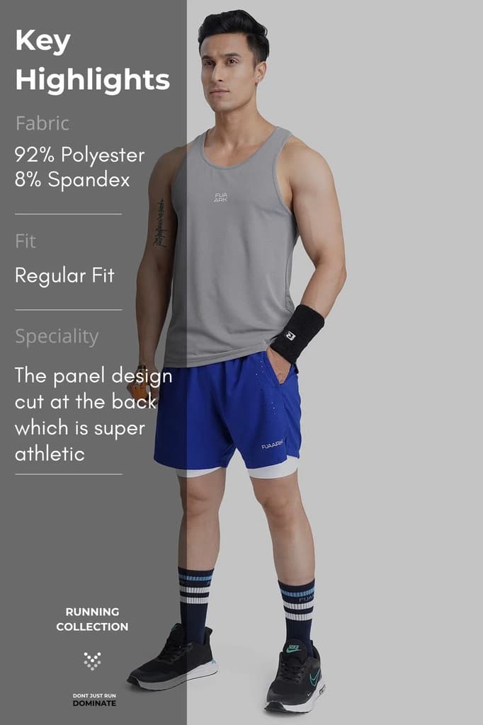 Sprint Running Tank Light Grey — photo 7