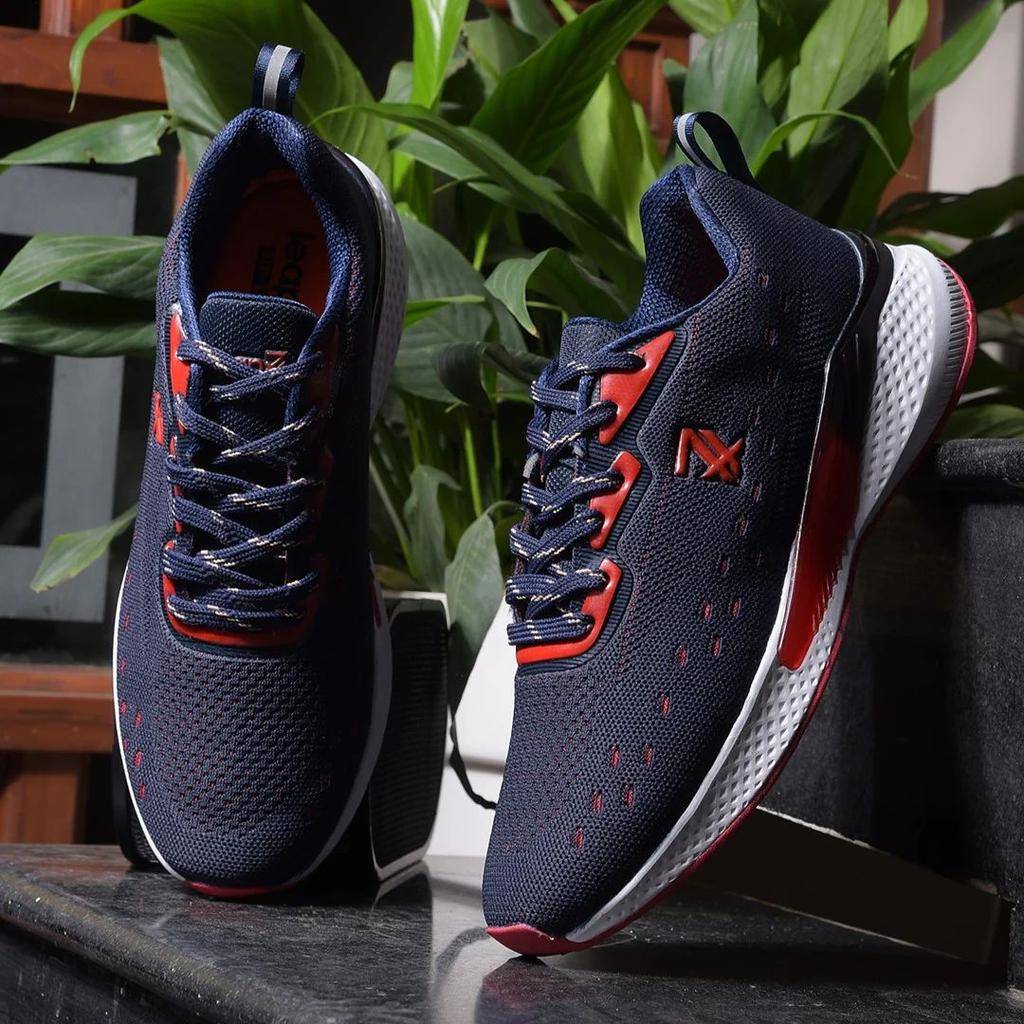Leap7x By Liberty Men MALINGA Navy Blue Sports Lacing Shoes — photo 4