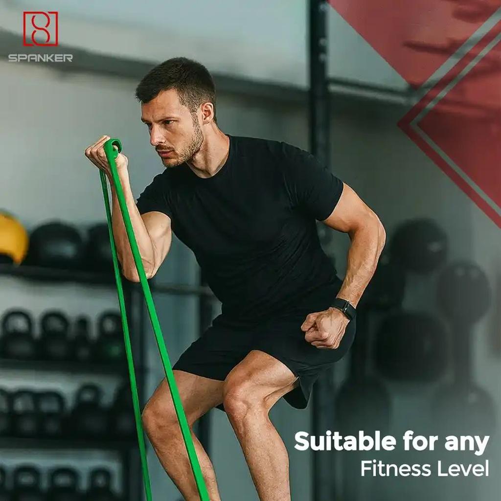 Spanker Sports 45mm Natural Rubber Resistance Band for Fitness, Yoga & Strength Training
