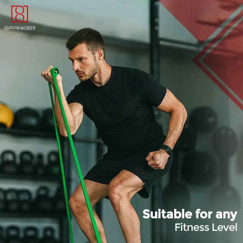 Spanker Sports 45mm Natural Rubber Resistance Band for Fitness, Yoga & Strength Training