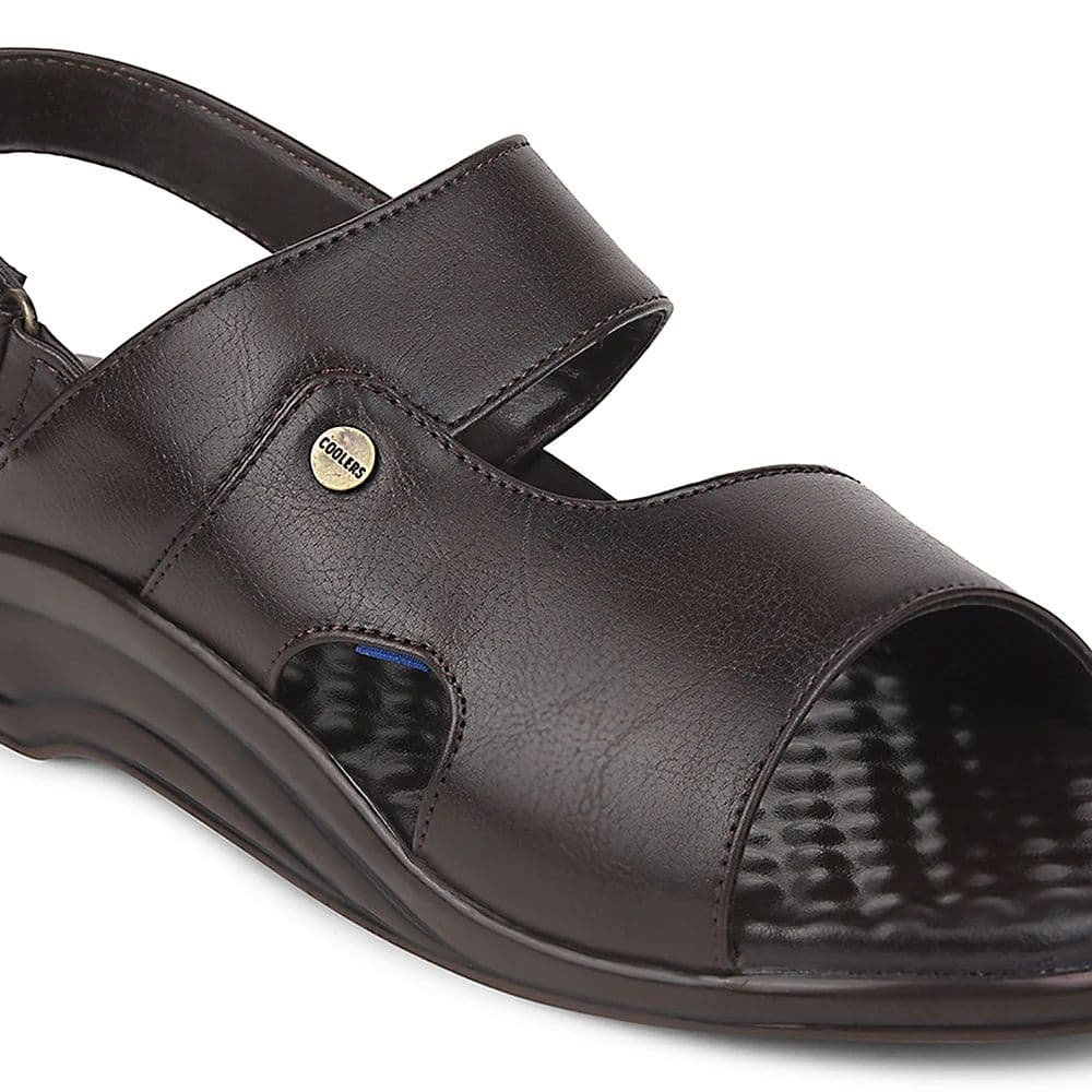 Coolers Brown Formal Sandal For Men 7123-140 By Liberty — photo 5
