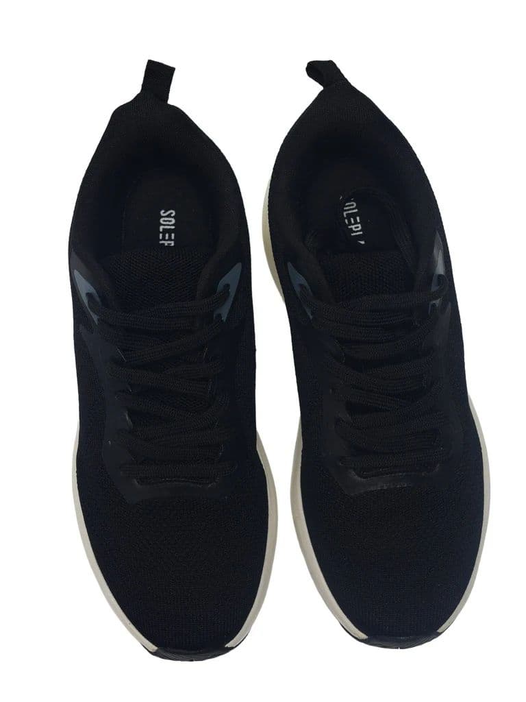 SOLEPLAY Black Knit-Textured Sneakers — photo 3
