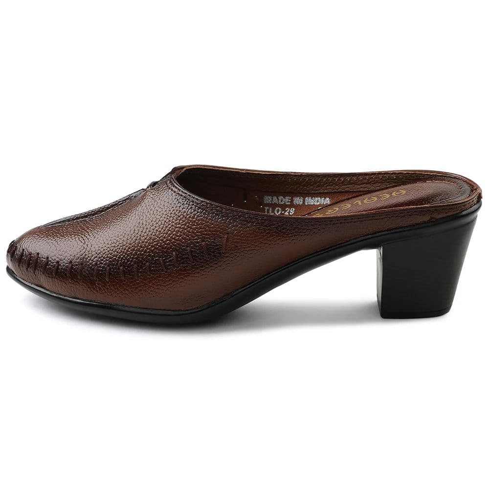 Healers Tan Casual Block Heels For Women TLO-29 By Liberty — photo 3