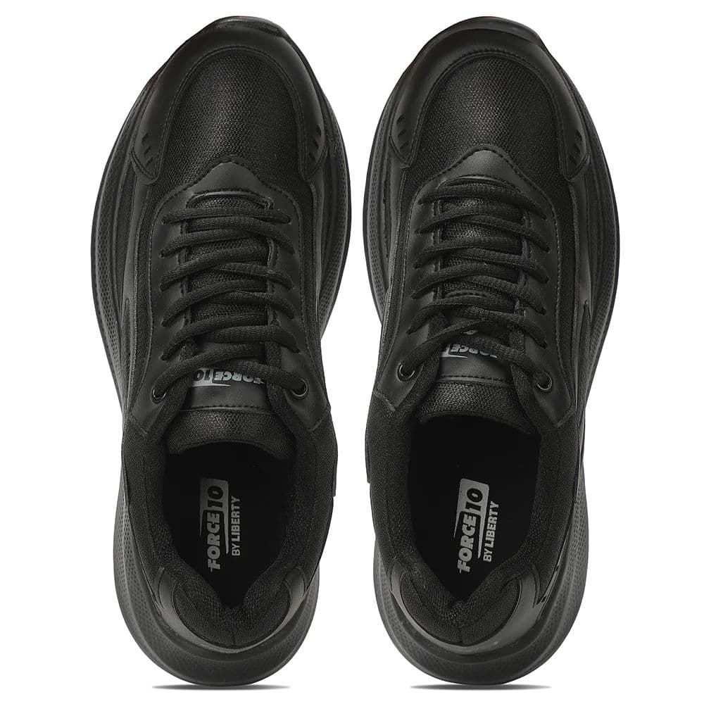 Force 10 SOFTSTEP-L Black School Uniform shoes for Kids by Liberty — photo 7