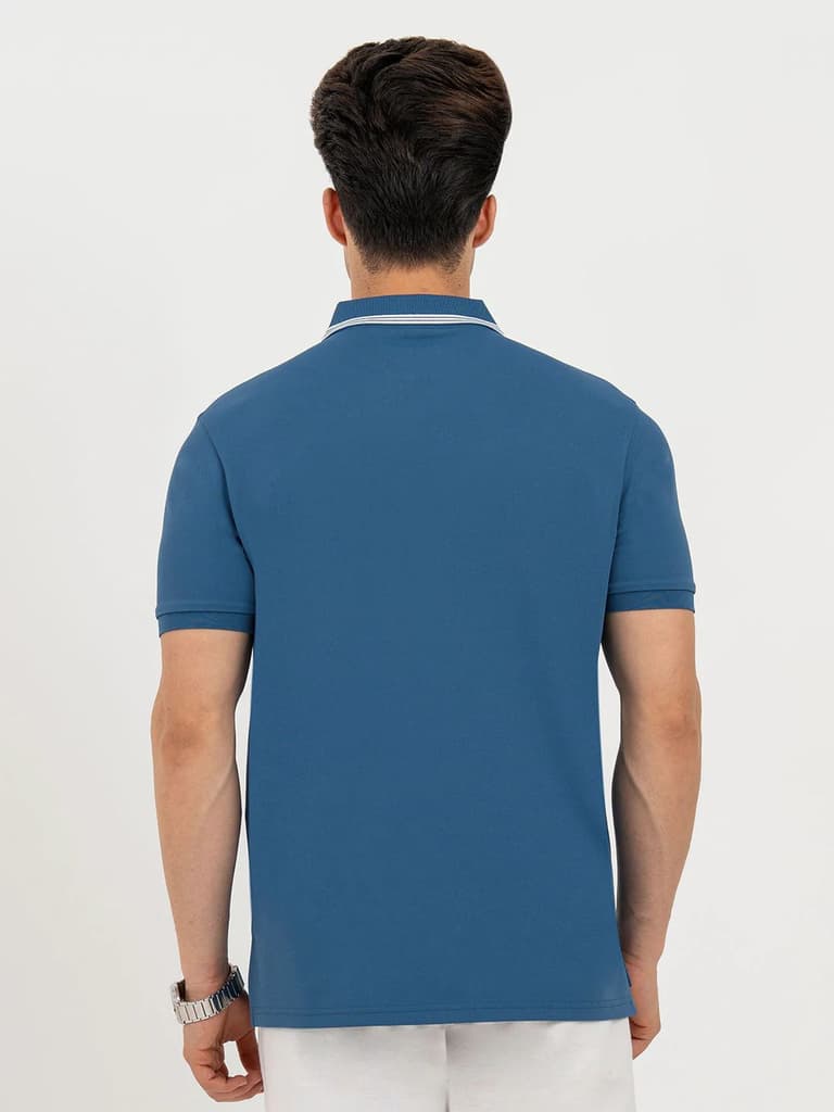 Polo T Shirts for Men in Dark Blue | Classic Polo T Shirts — photo 3
