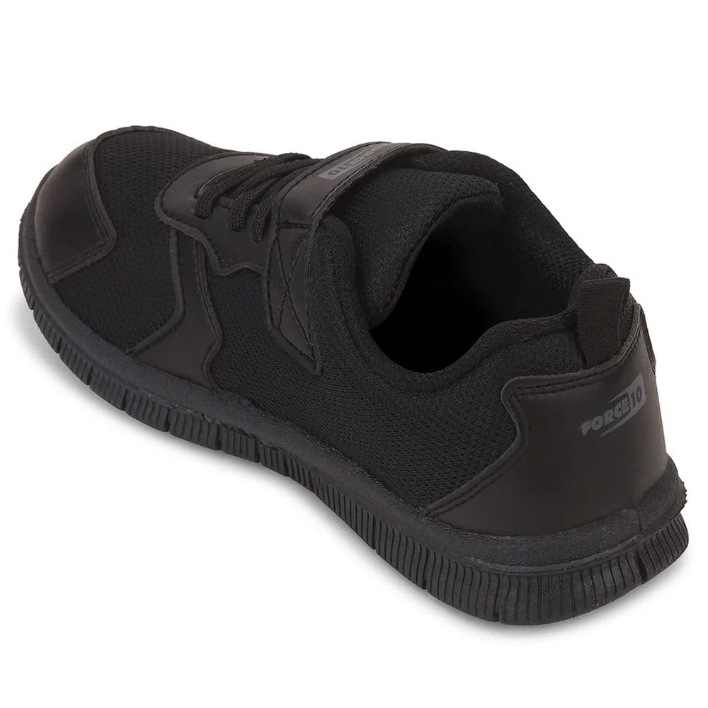 Force 10 Black Non-Lacing Uniform School Shoes For Kids TIGER By Liberty — photo 6