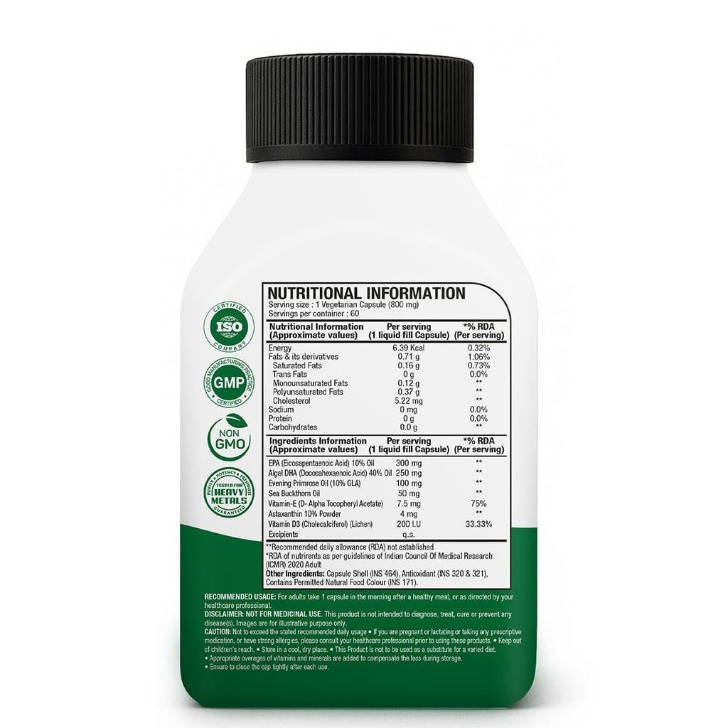 Veg Omega 3 6 7 9 Complete Plant-Based Omega Support