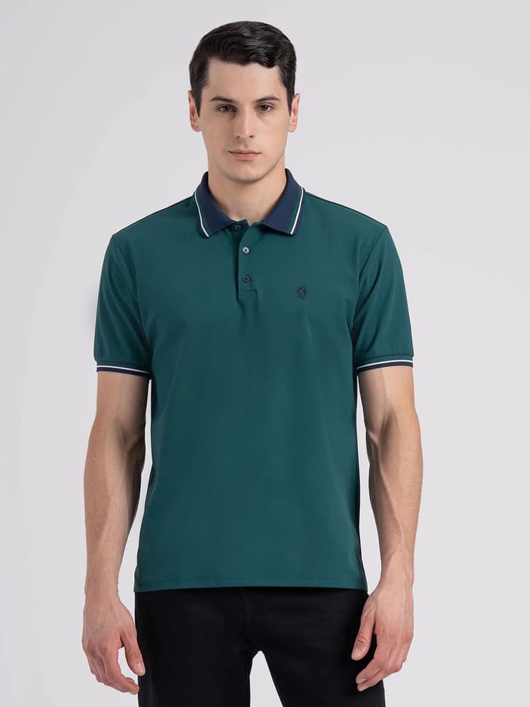 Jacquard Collar Polo T-shirt for Men | Premium Comfort | Sharp Look