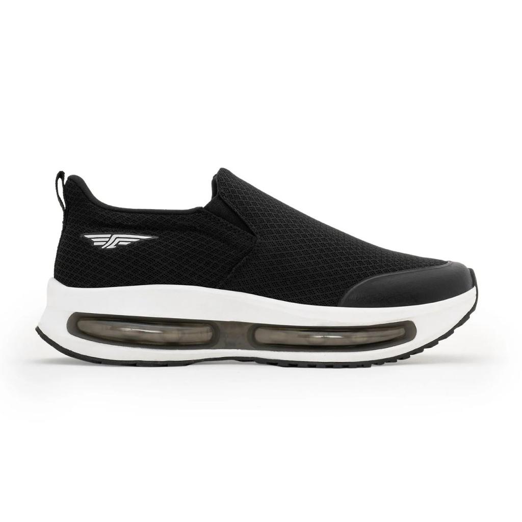 Walking Shoes for Men in Black | Slip-On Casual Shoes — photo 2