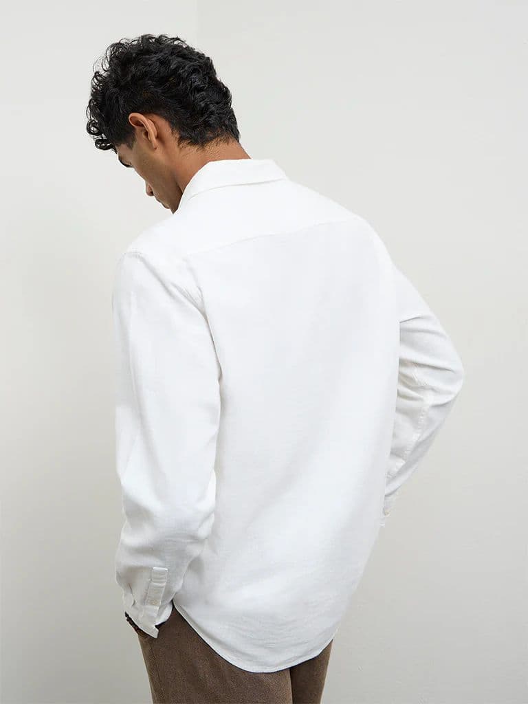 ETA White Relaxed-Fit Cotton-Blend Shirt — photo 4