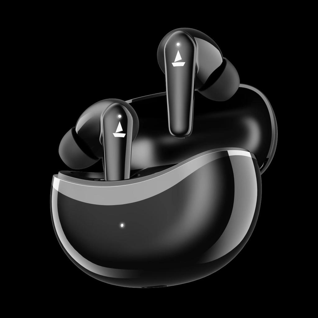 boAt Airdopes 131 Elite ANC | Wireless Earbuds with ANC up to 32dB, Transparency Mode, 60 Hours Playback, ENx™ Technology — Active Black