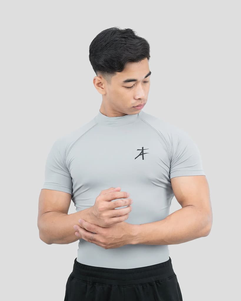 Hustle High Neck Compression T-shirt — photo 2