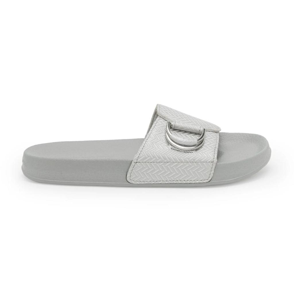Womens Sliders in Light Grey | Casual Pool Sliders — photo 2
