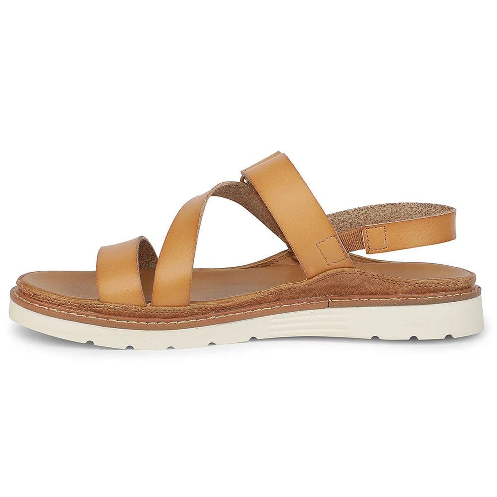 Healers Tan Casual Flat Sandal for Women ZQ-HDSN-07 by Liberty — photo 3