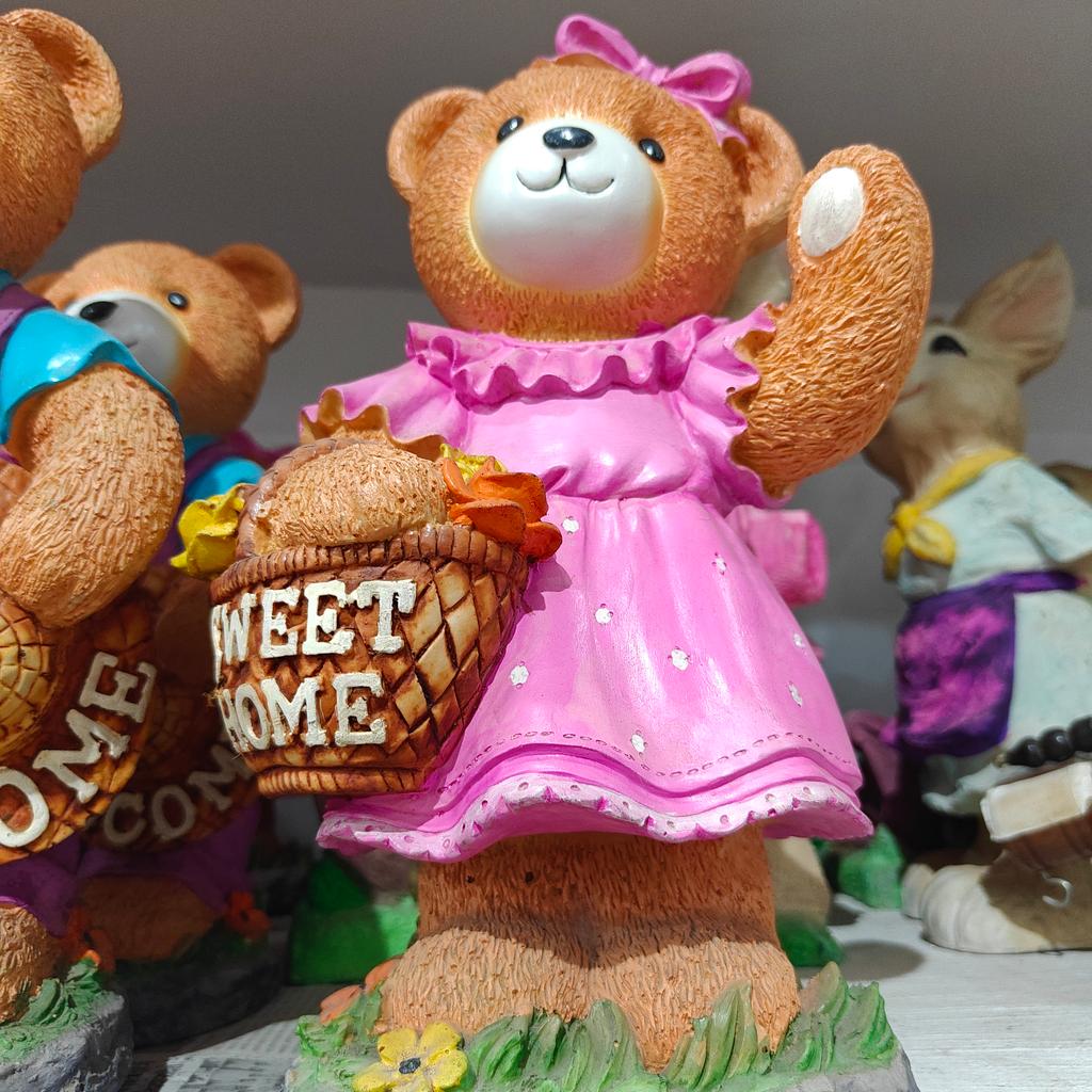 Pink Teddy Bear | Stuffed Animal | Plush | Sweet Home