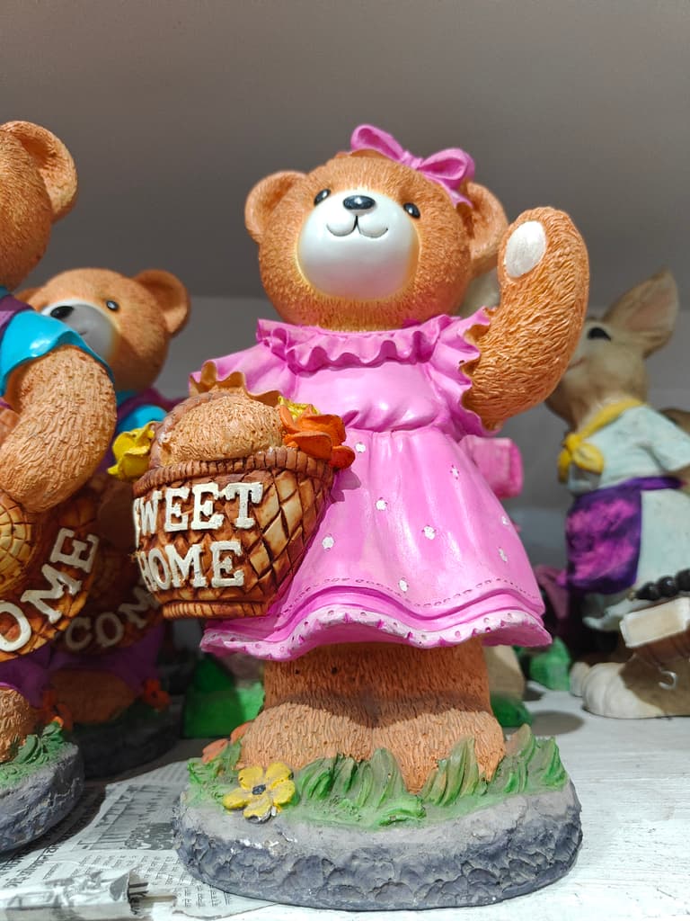 Pink Teddy Bear | Stuffed Animal | Plush | Sweet Home