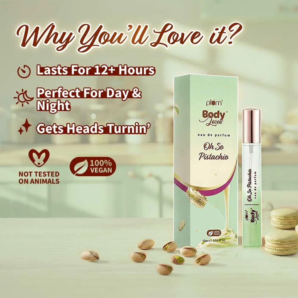 Oh So Pistachio Eau De Parfum by Plum BodyLovin' | 15ml
